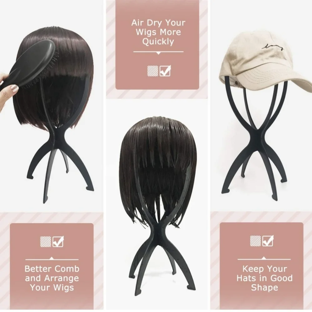NEW Set of 3 Wig or Hat Stands